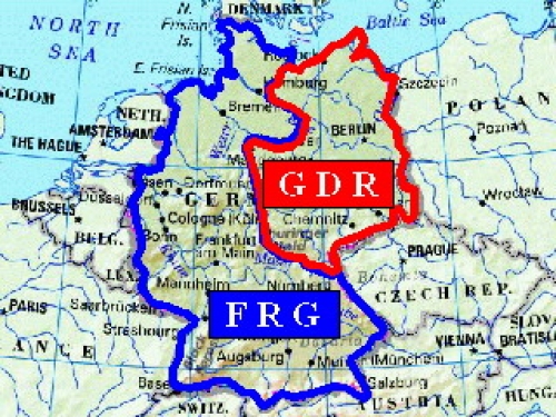 East Germany (GDR and West Germany (FRG)